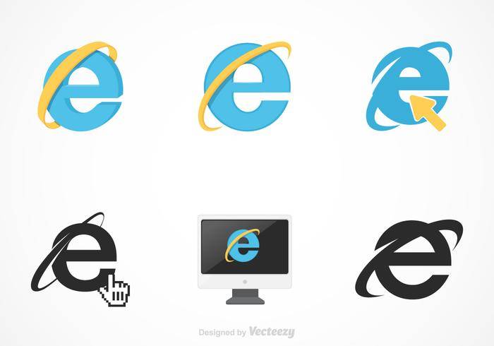 免费矢量Internet Explorer集