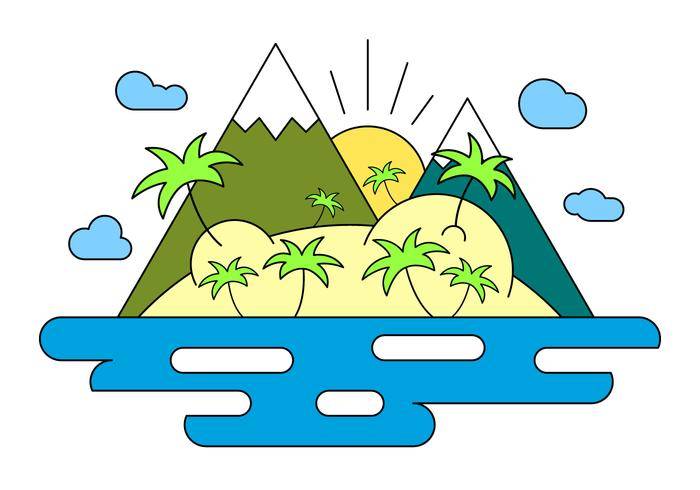 免费景观矢量图