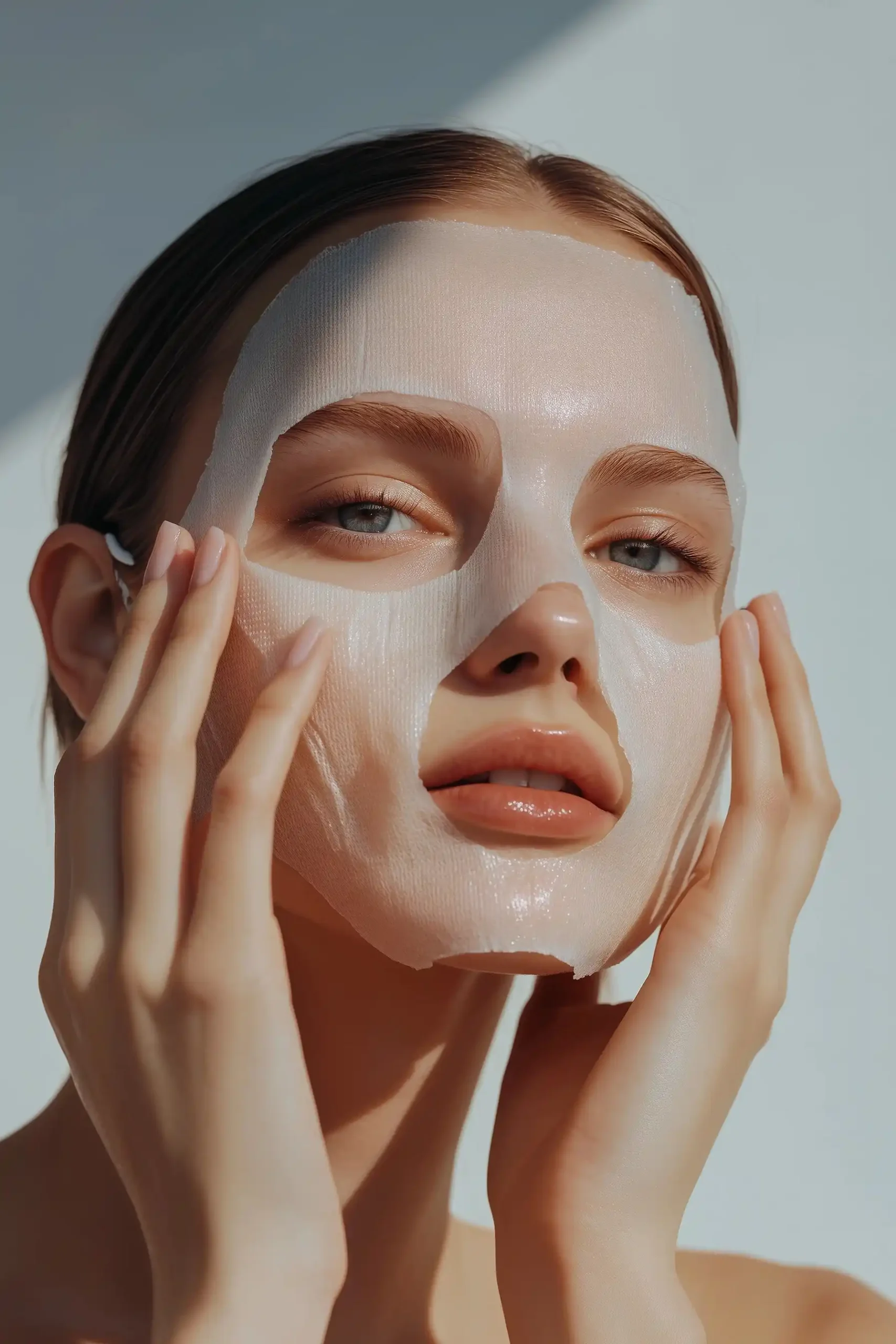 Model Applying Fabric Mask Midjourney提示词