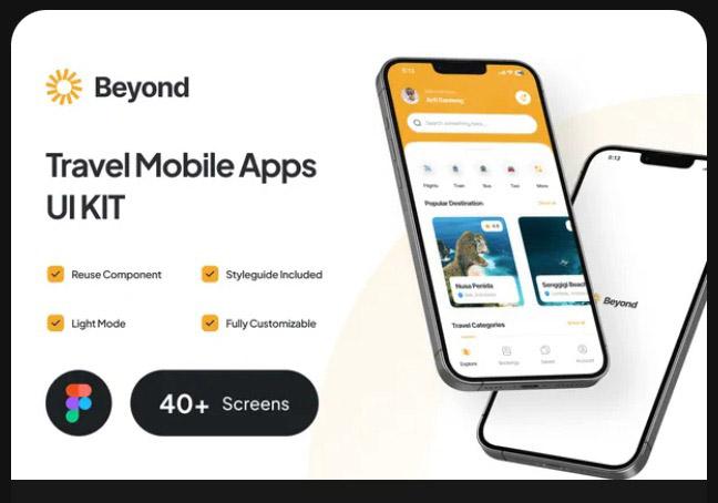 Beyond - Travel Mobile App UI Kit