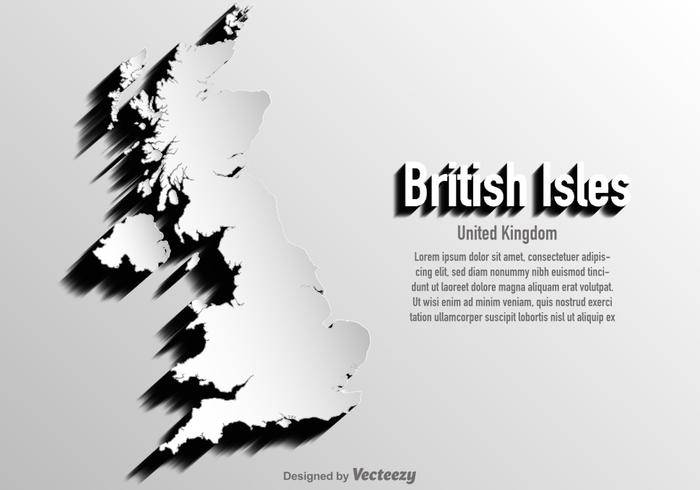 矢量英国/不列颠群岛地图