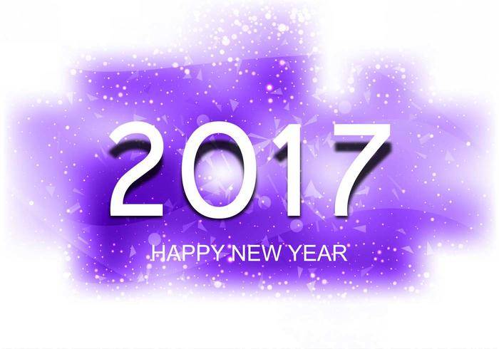 免费矢量新年2017年背景