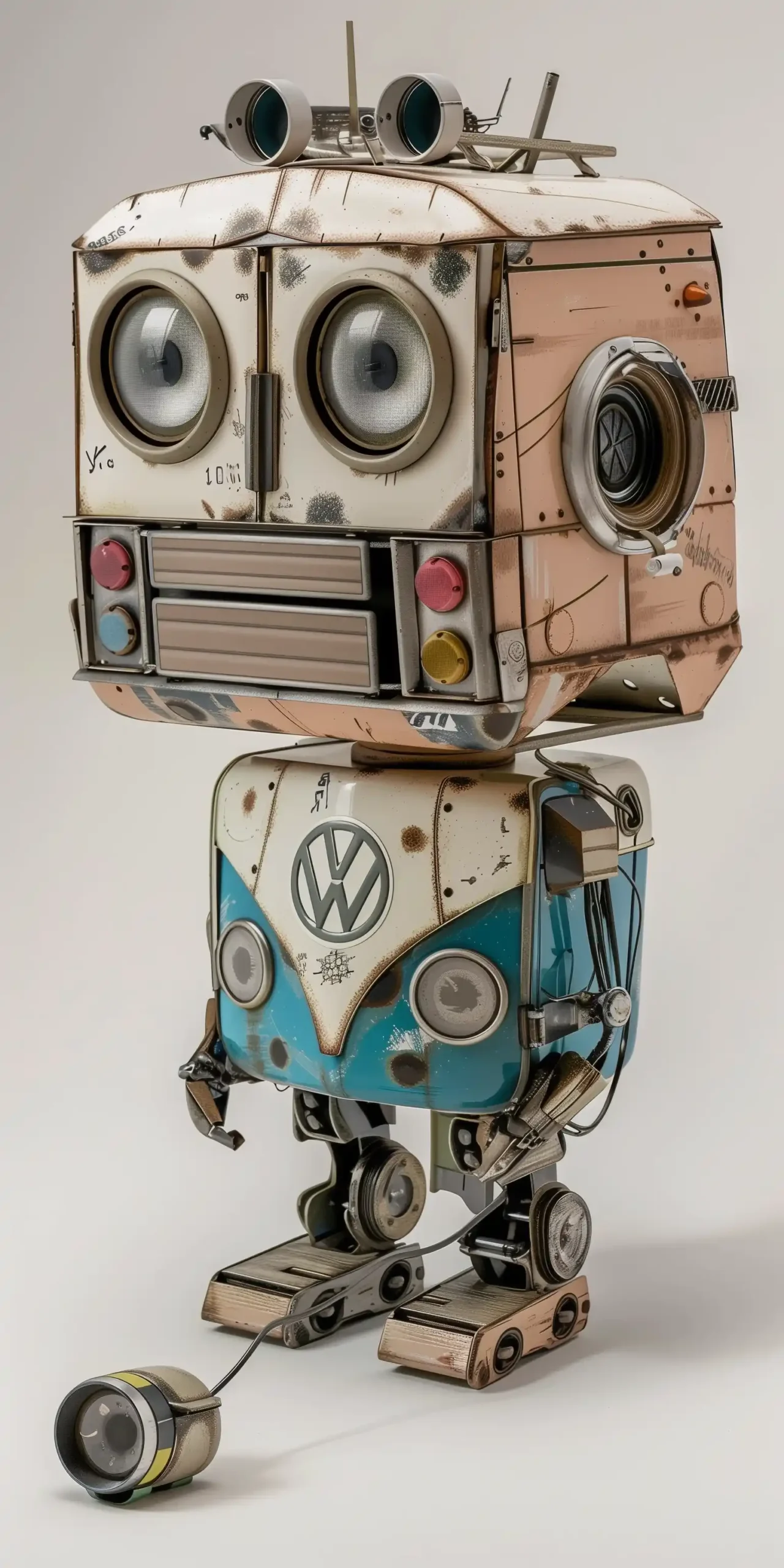VW Transformer Robot Portrait Midjourney 提示词生成效果
