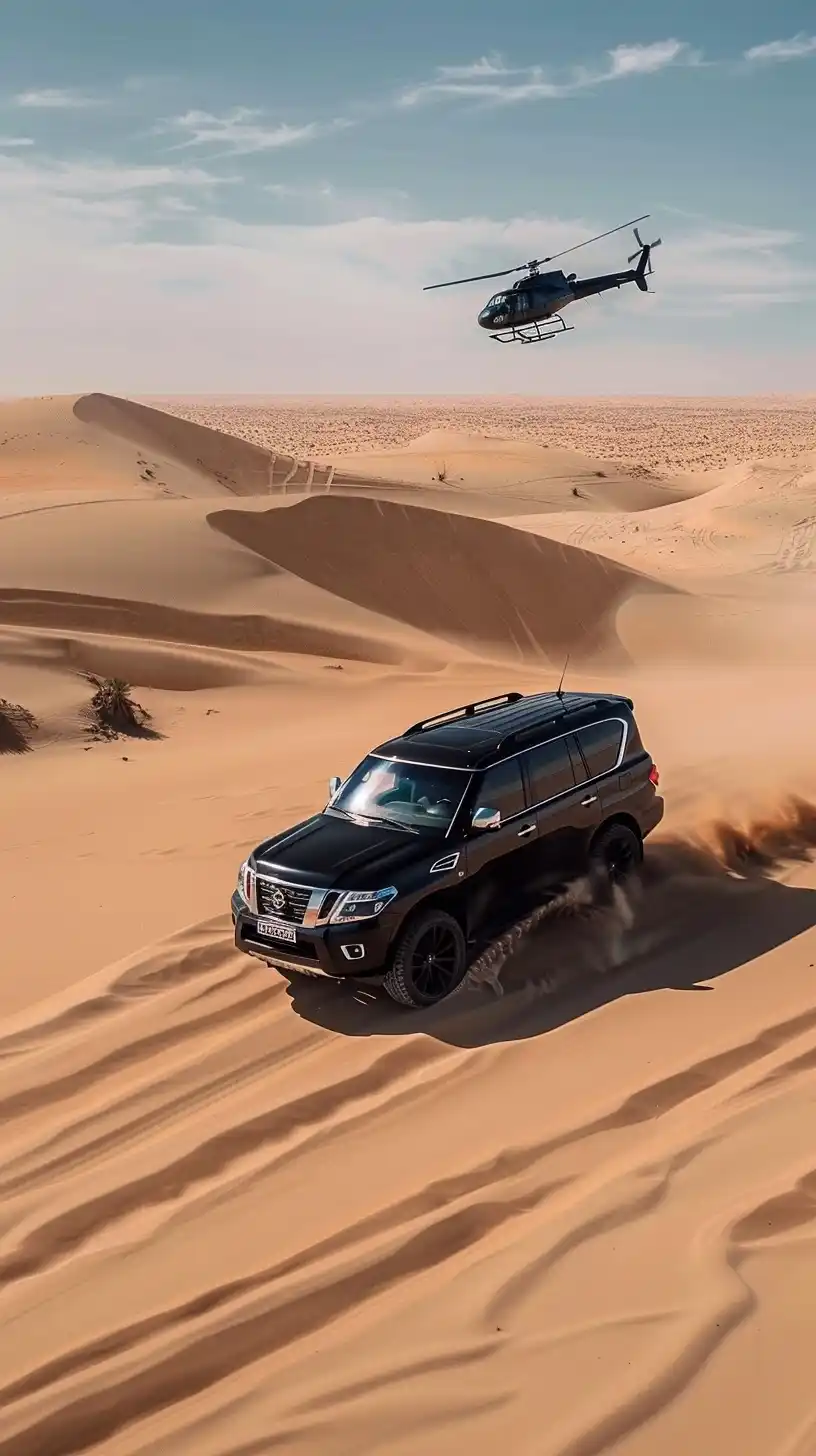 Off-Road Nissan Patrol Chase Midjourney提示词