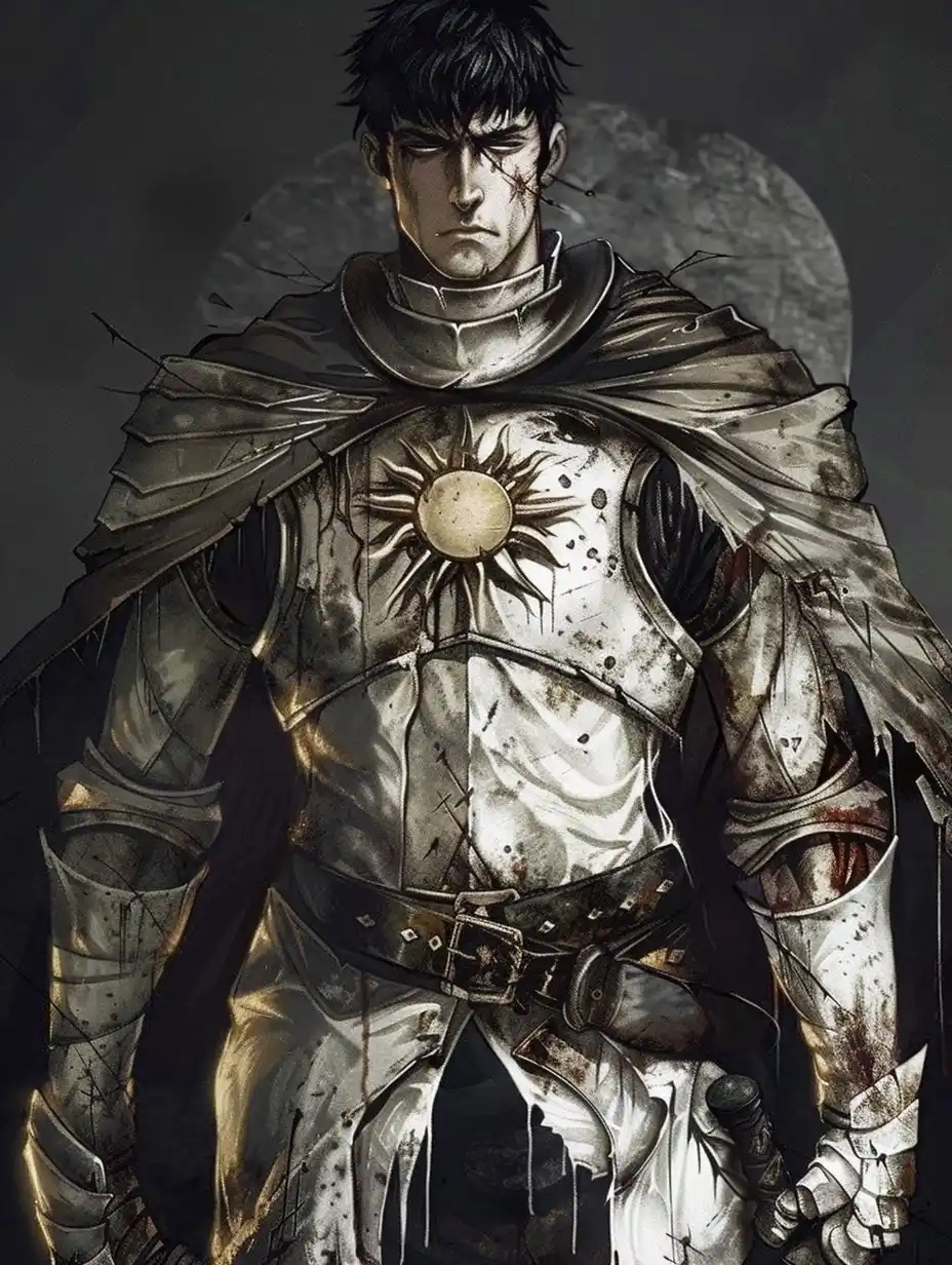 Steel Crusader Portrait Midjourney提示词
