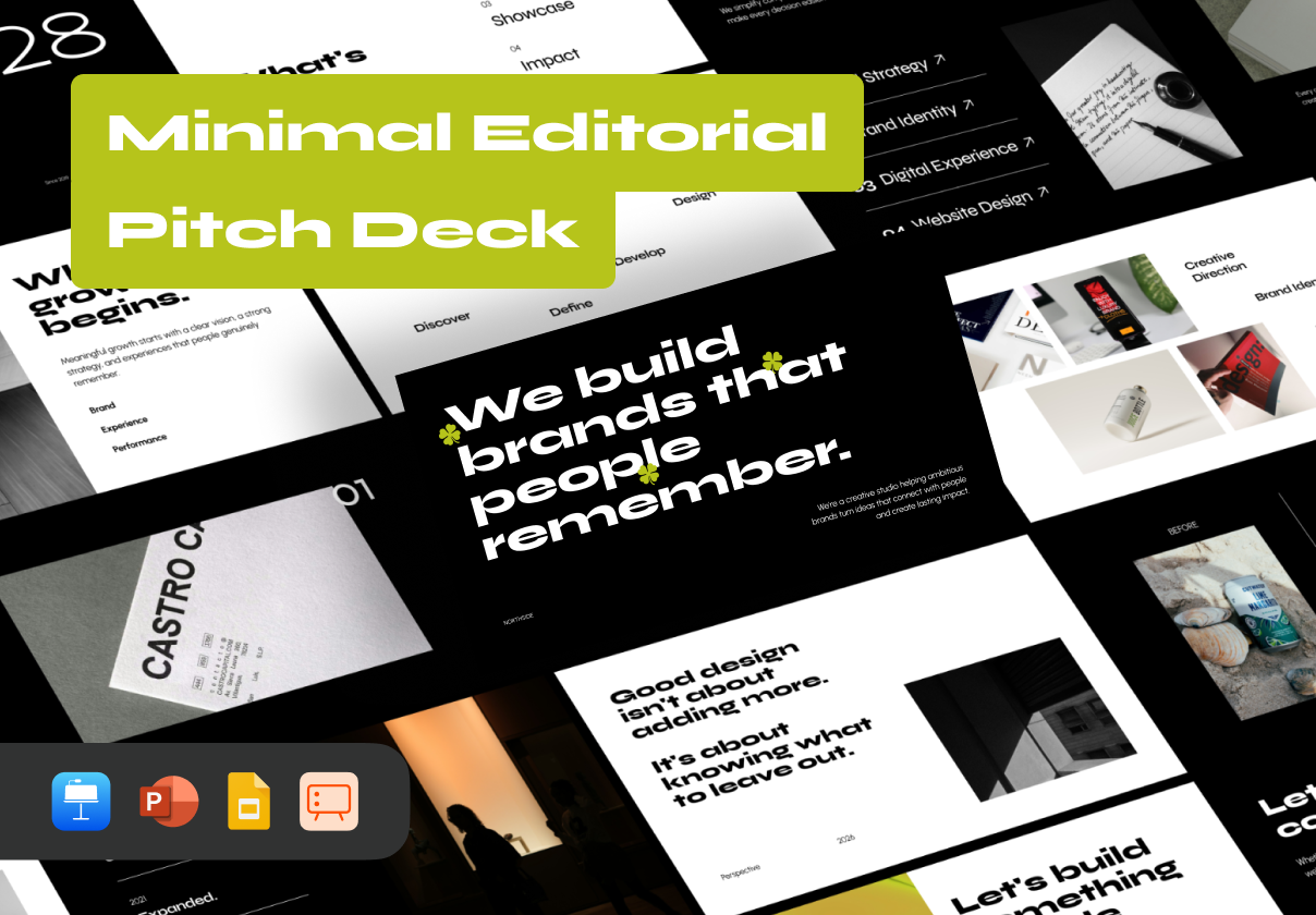 极简编辑风商务演示25页（Northside），Northside – Minimal Editorial Pitch Deck