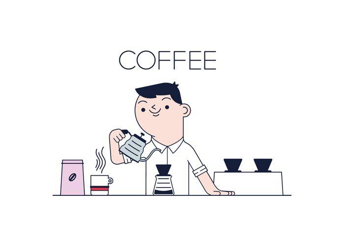 免费的咖啡师矢量