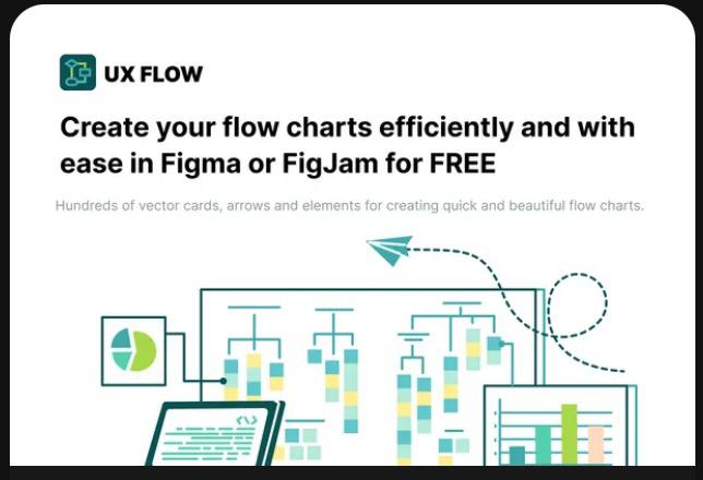 UX FREE Flow chart kit 3.0 for Figma