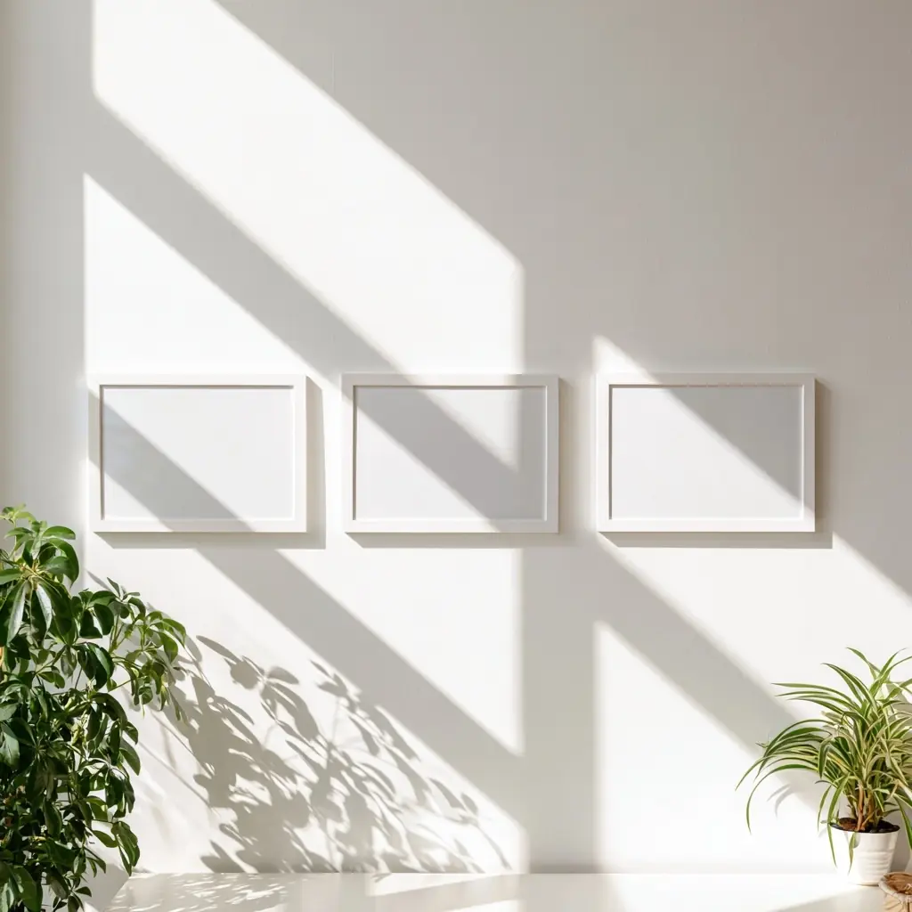 Bohemian Frames Wall Mockup Midjourney提示词