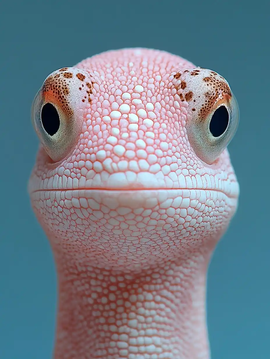 Pufferfish on Blue Background Midjourney提示词