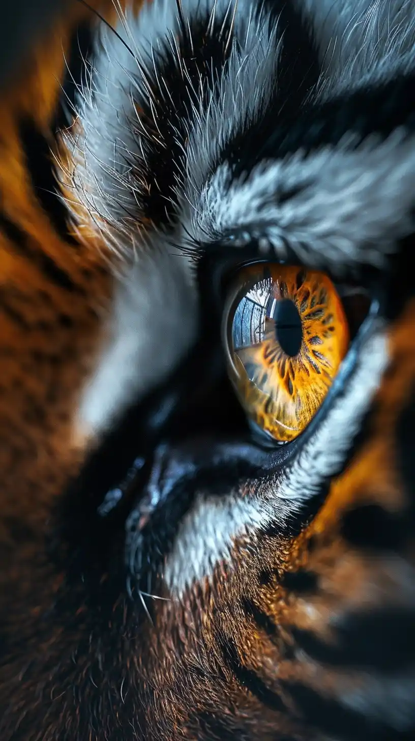 Tiger Eye Close-Up Stylized Midjourney提示词
