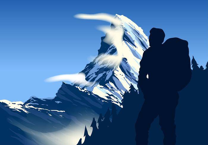 马特洪峰免费矢量