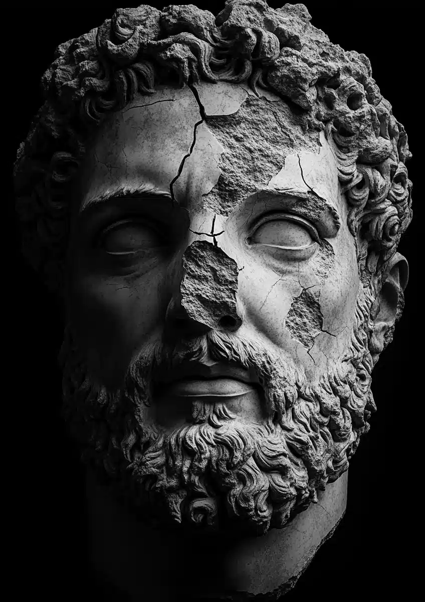 Realistic Portrait of Marcus Aurelius Midjourney提示词