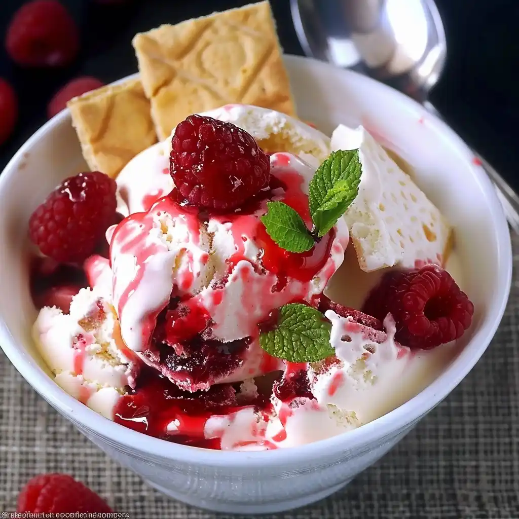 Cheesecake Strawberry Ice Cream Midjourney提示词