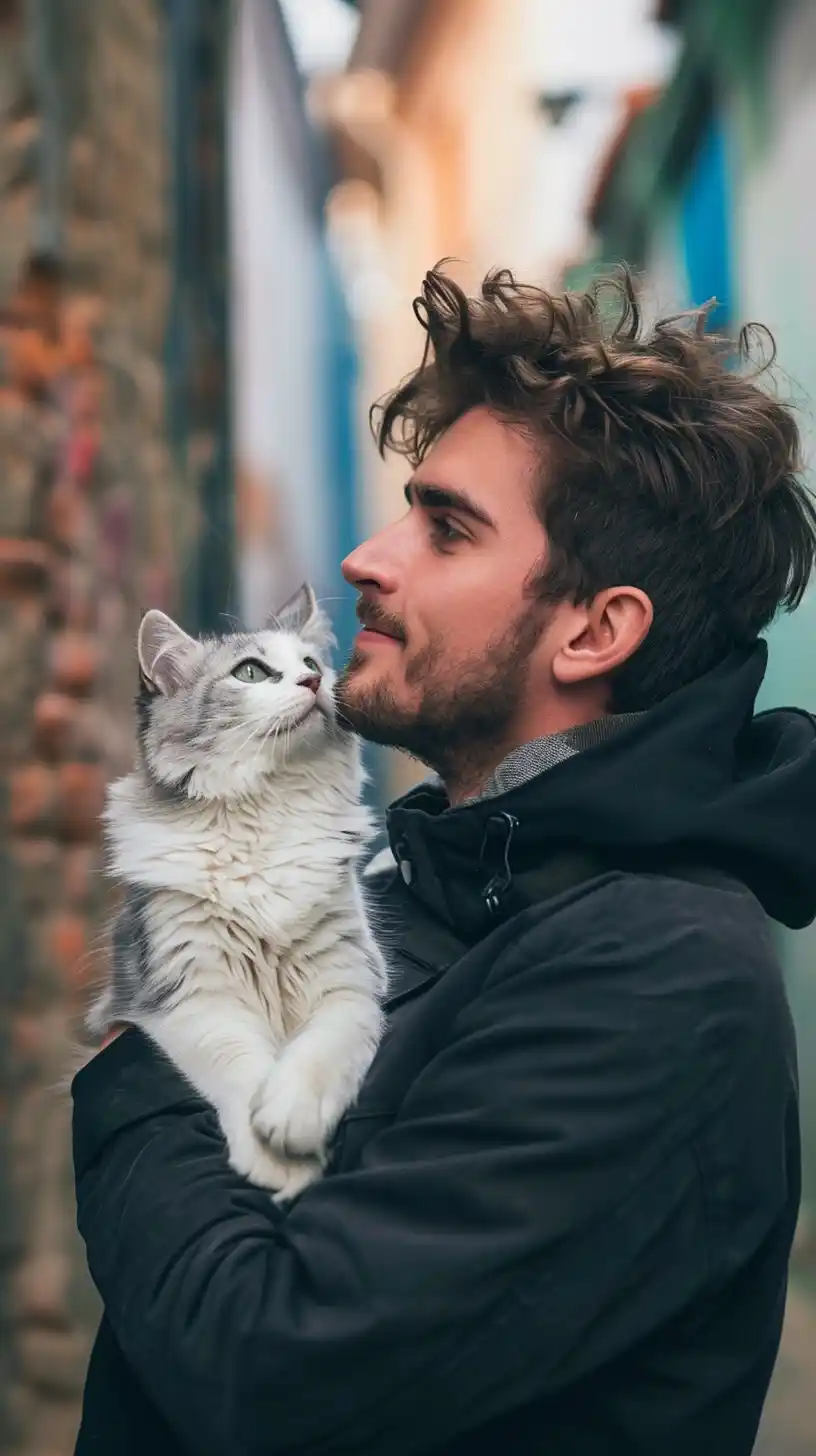 Street Cat Lover Midjourney提示词