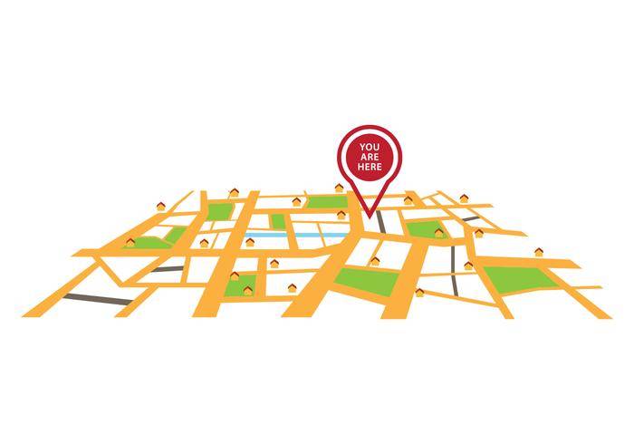 免费“你在这里”矢量图