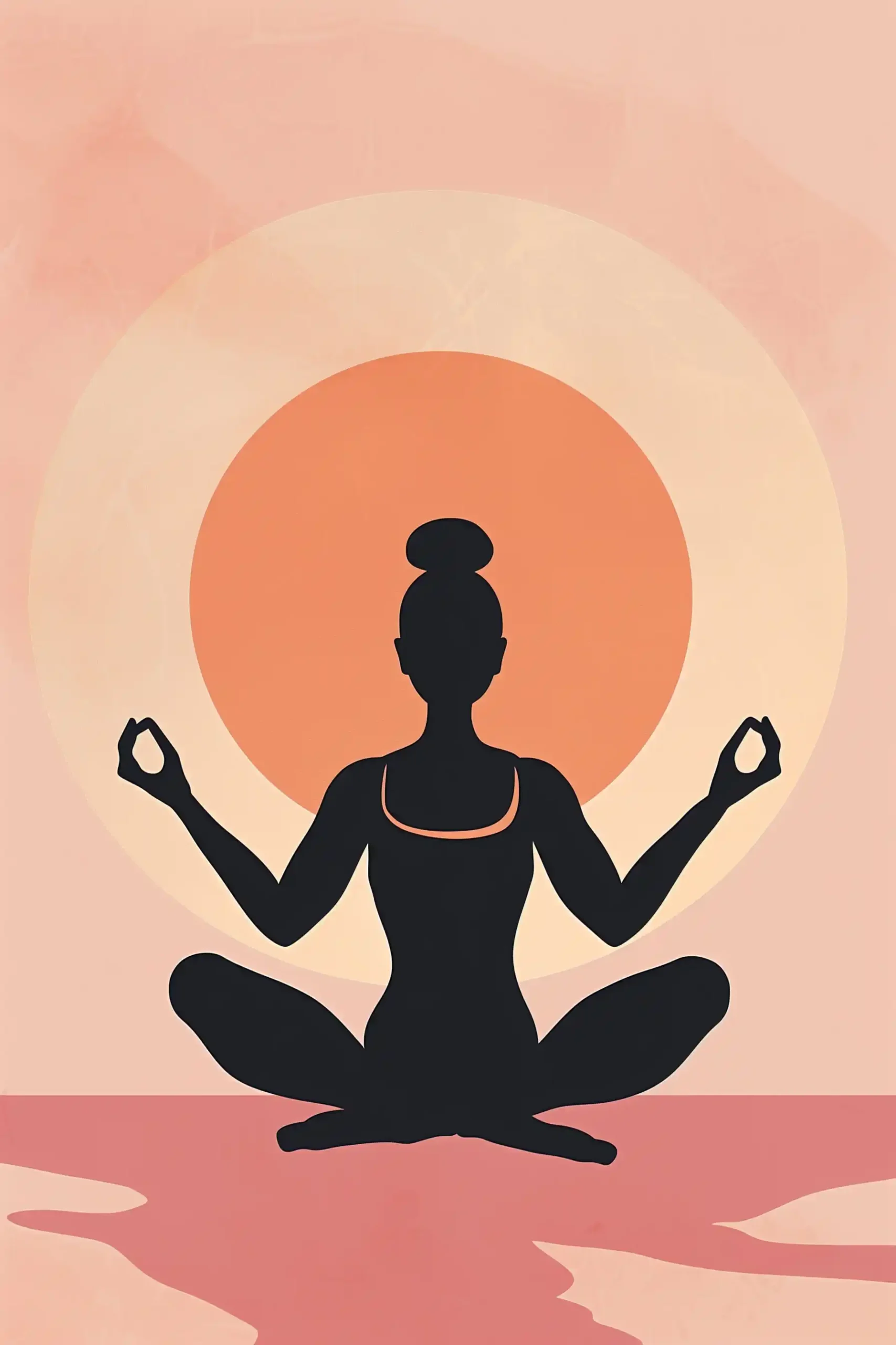 Mindful Yoga Pose Cover Midjourney提示词