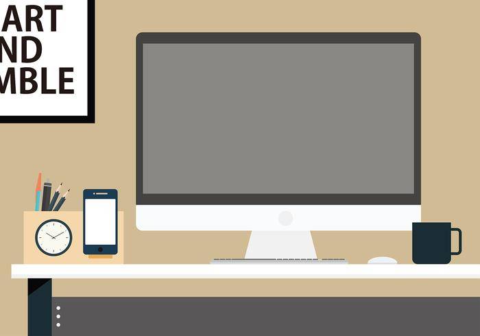 笔持有人桌子矢量