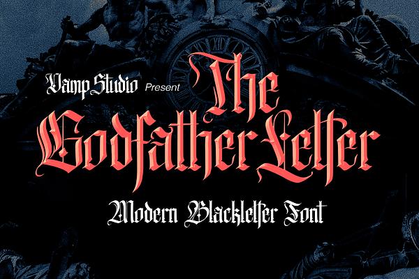The Godfather Letter Blackletter