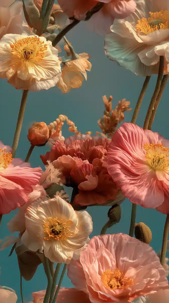 Delicate Flowers in Bloom Midjourney提示词