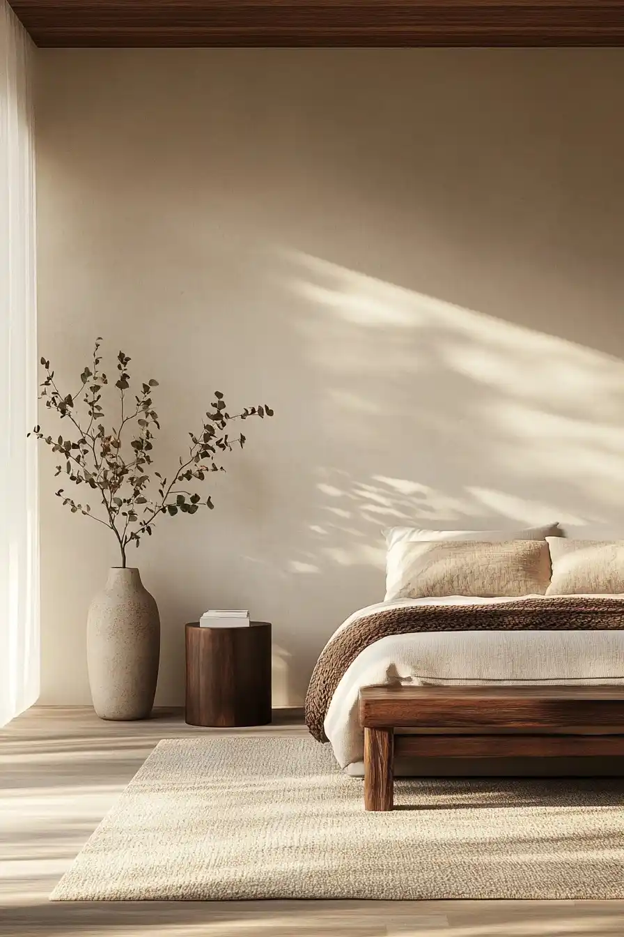 Organic Modern Bedroom Design Midjourney提示词