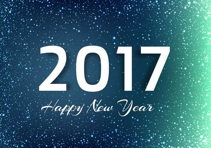 免费矢量新年2017年背景