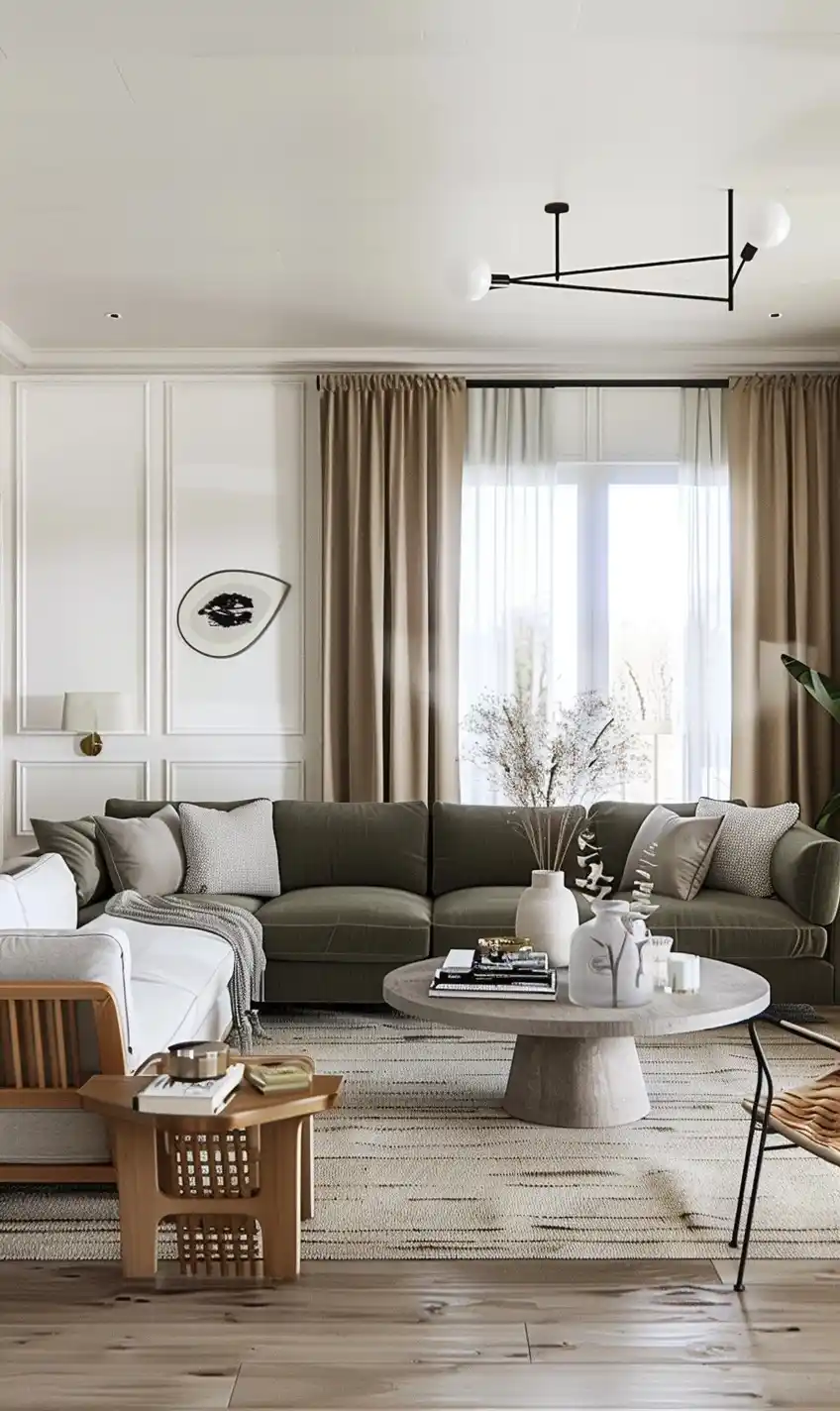 Luxury Organic Living Space Midjourney提示词