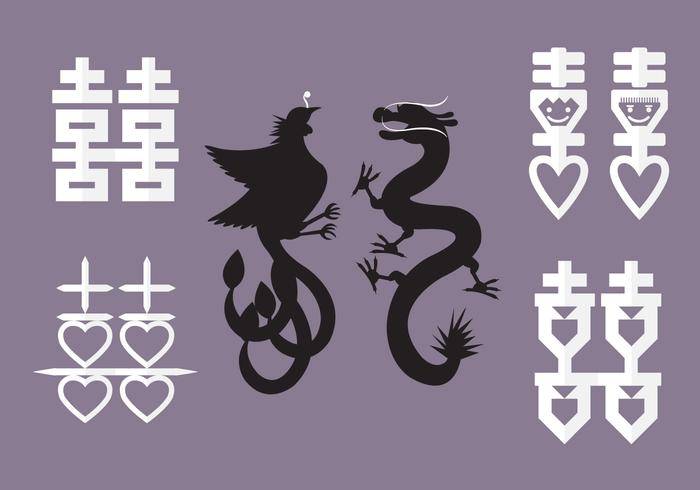 双喜的矢量图