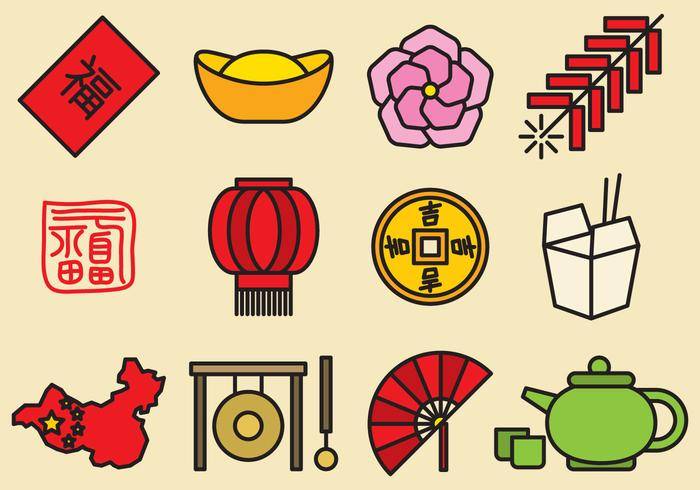 可爱的中国图标