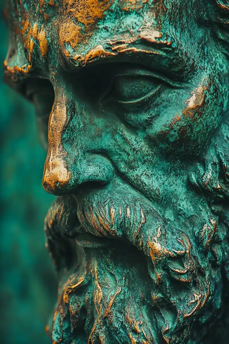 Bronze Sculpture by Rodin and Giacometti Midjourney提示词