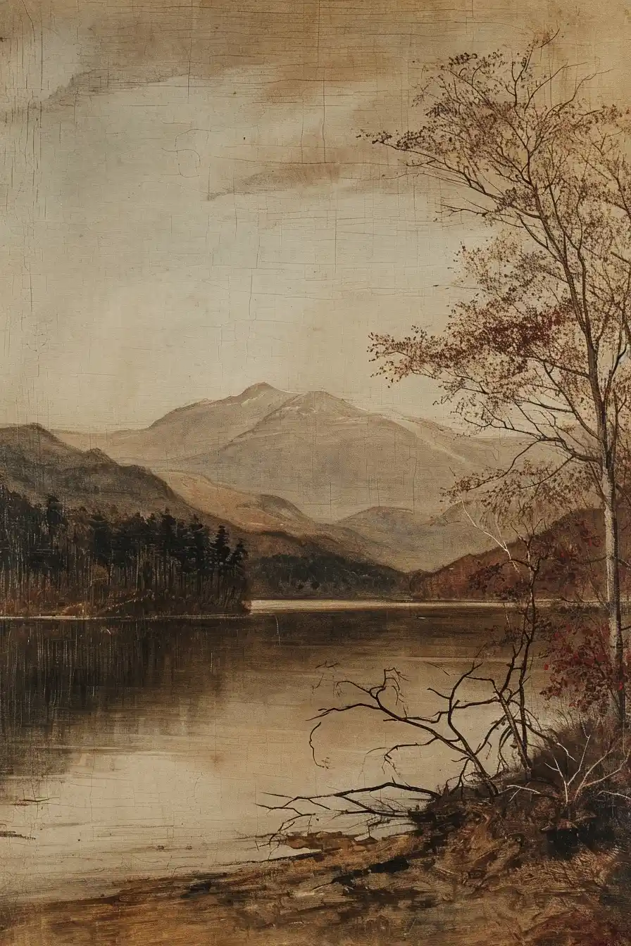 Melhuish Strudwick-inspired Lake Midjourney提示词