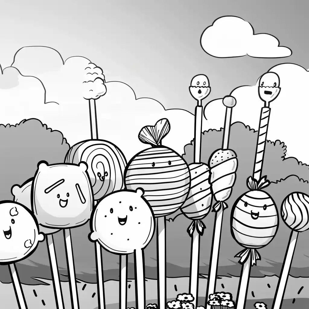 Monochrome Candy Array Midjourney 提示词生成效果