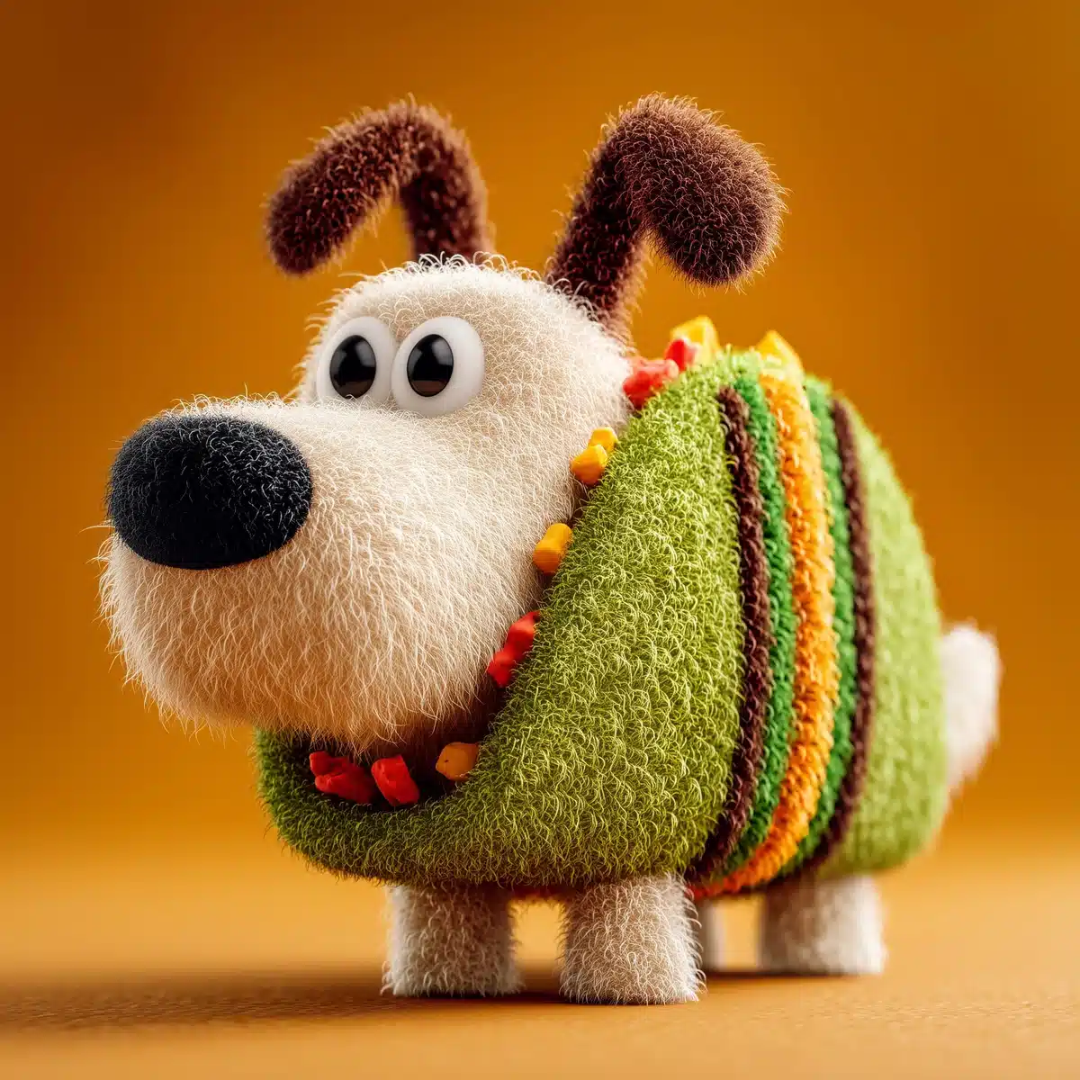 Taco-Shaped Dog Illustration Midjourney提示词