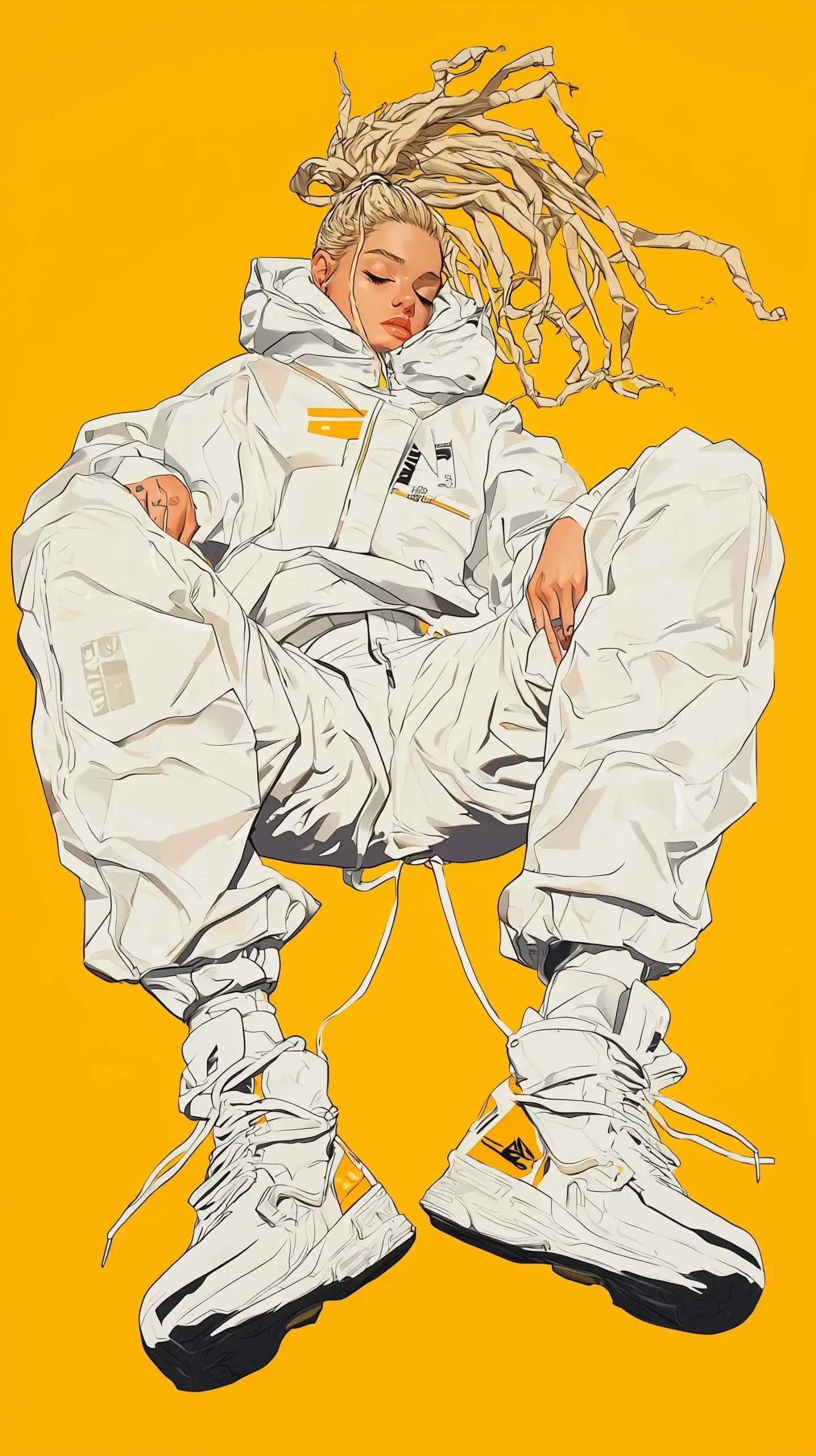 Anime Techwear Woman Midjourney提示词