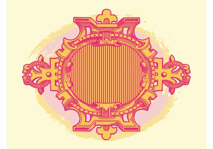 复古框架矢量元素