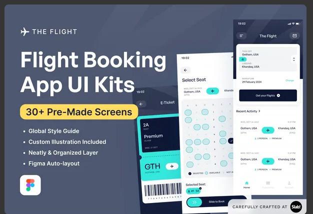 The Flight - Flight Booking App UI Kits