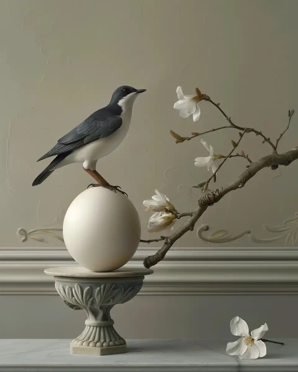 Hyper Realistic Bird Portrait Midjourney提示词