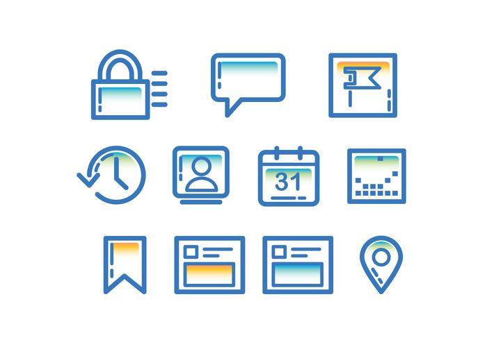 技术Facebook页面图标