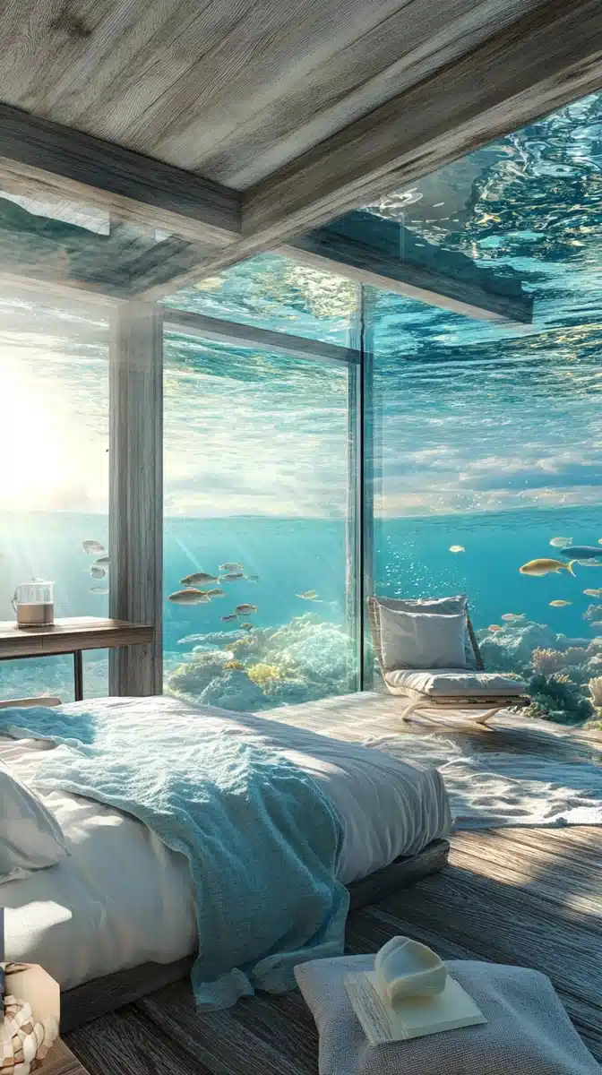 Oceanview Glass Loft Midjourney提示词