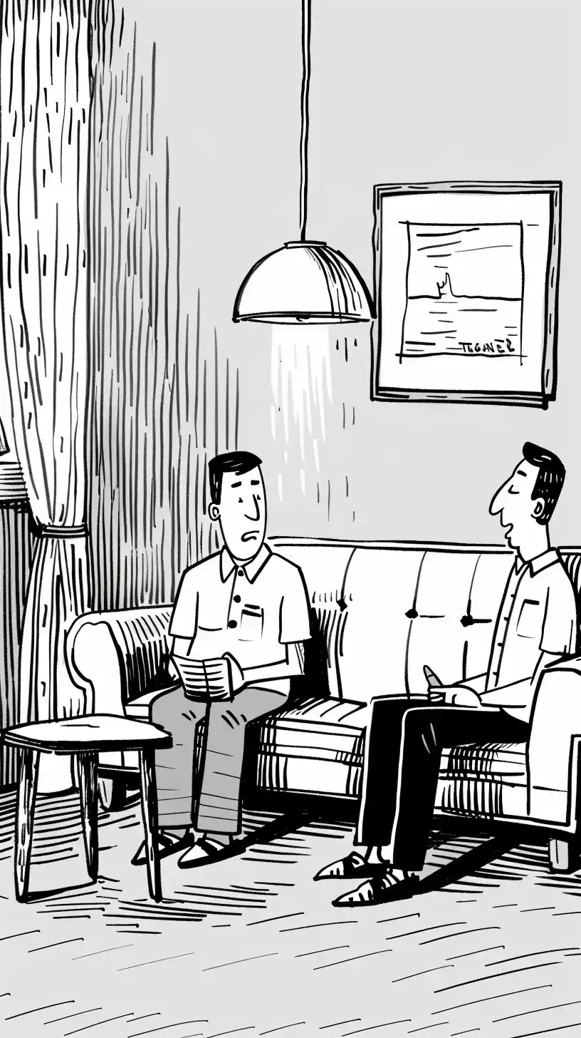 New Yorker Doodle Therapy Midjourney 提示词生成效果