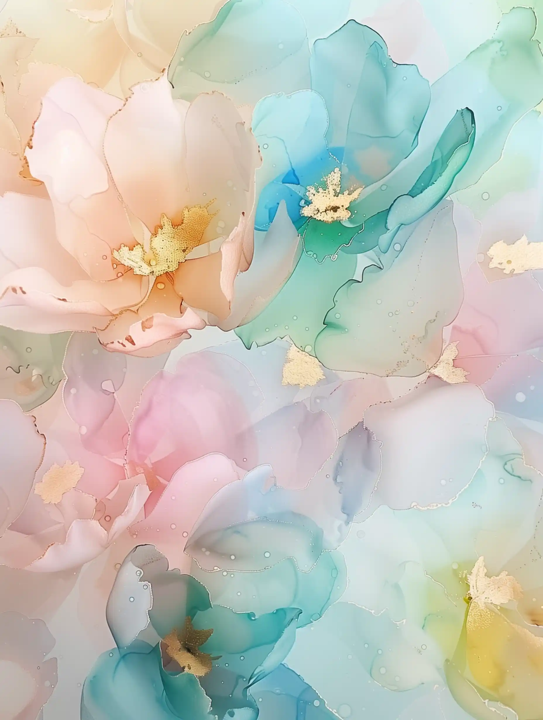 Pastel Floral Elegance Midjourney提示词