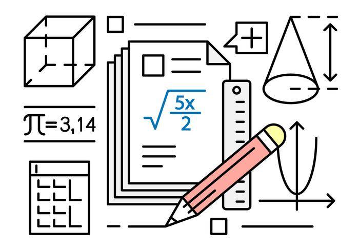 免费的矢量图关于数学