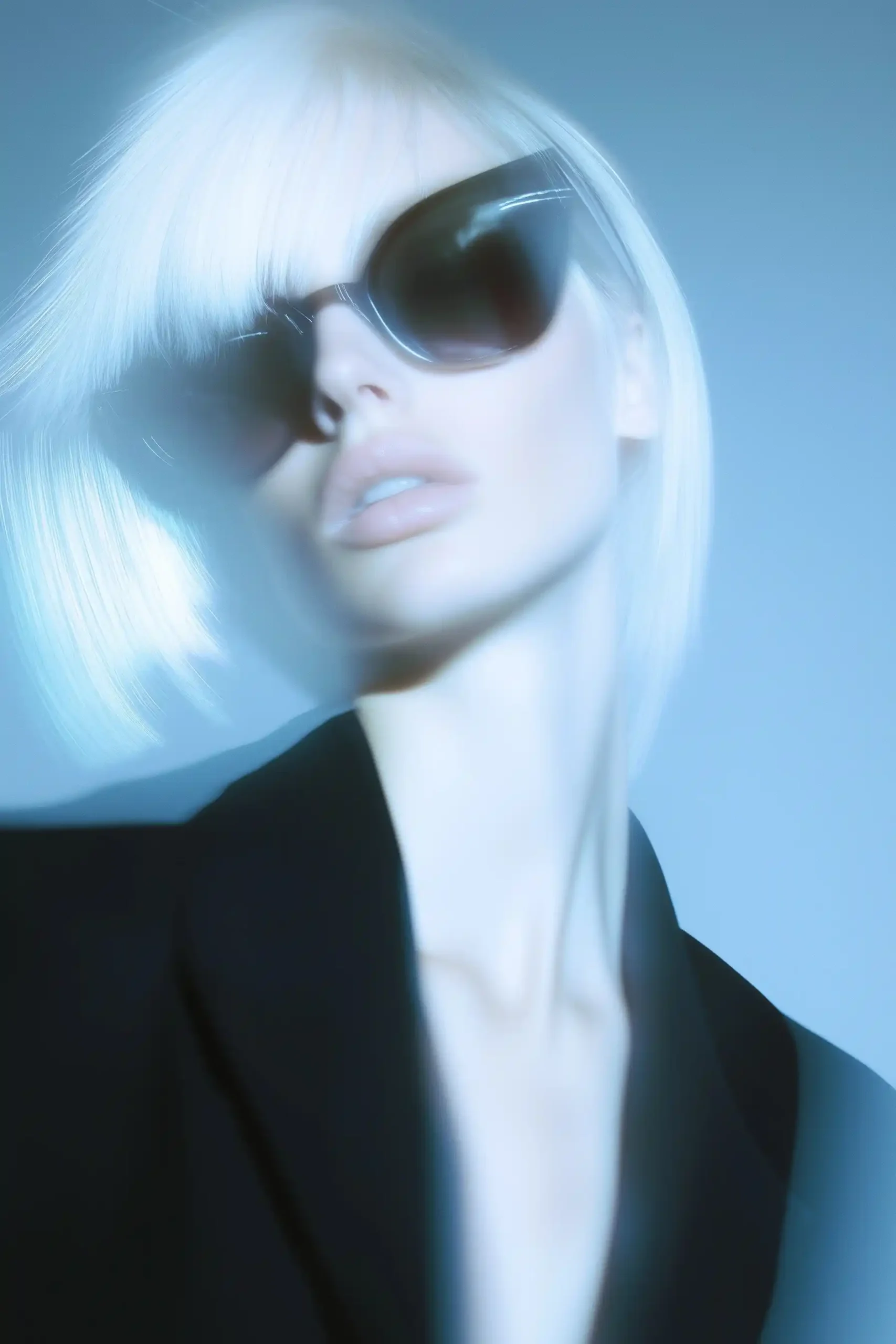 Y2K Fashion Model Portrait Midjourney提示词