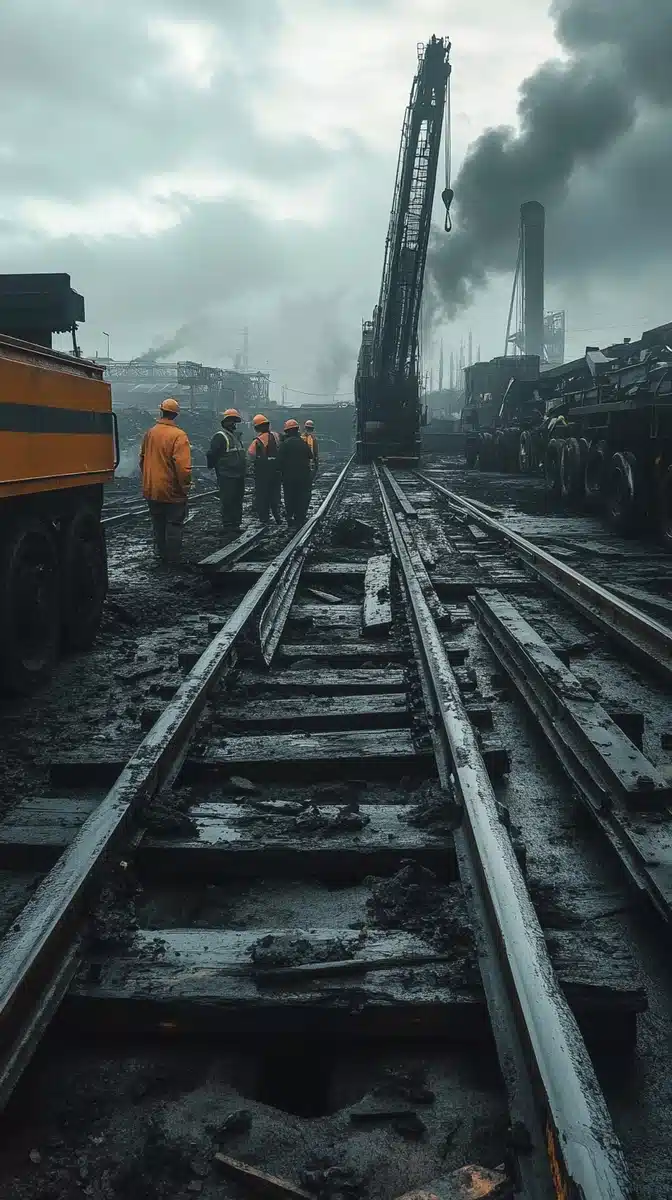Documentary of Dismantled Tracks Midjourney提示词