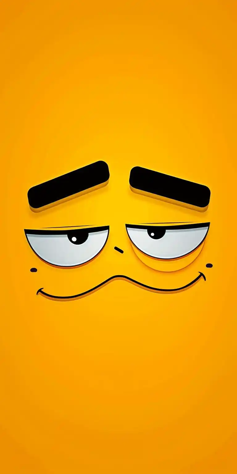 Yellow Emoji on Raw Background Midjourney提示词