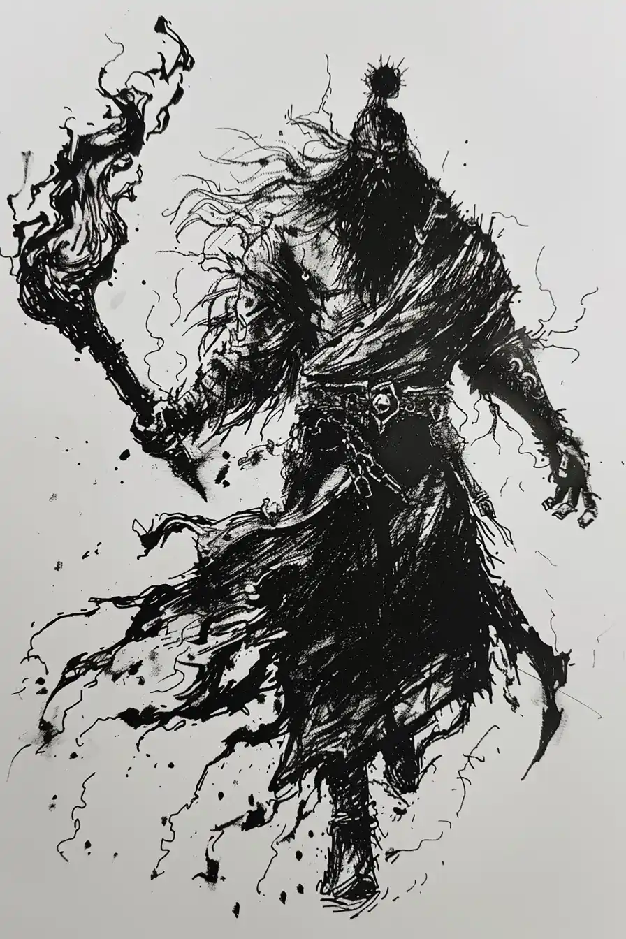 Forgefather Ignis Grim Doodle Midjourney 提示词生成效果