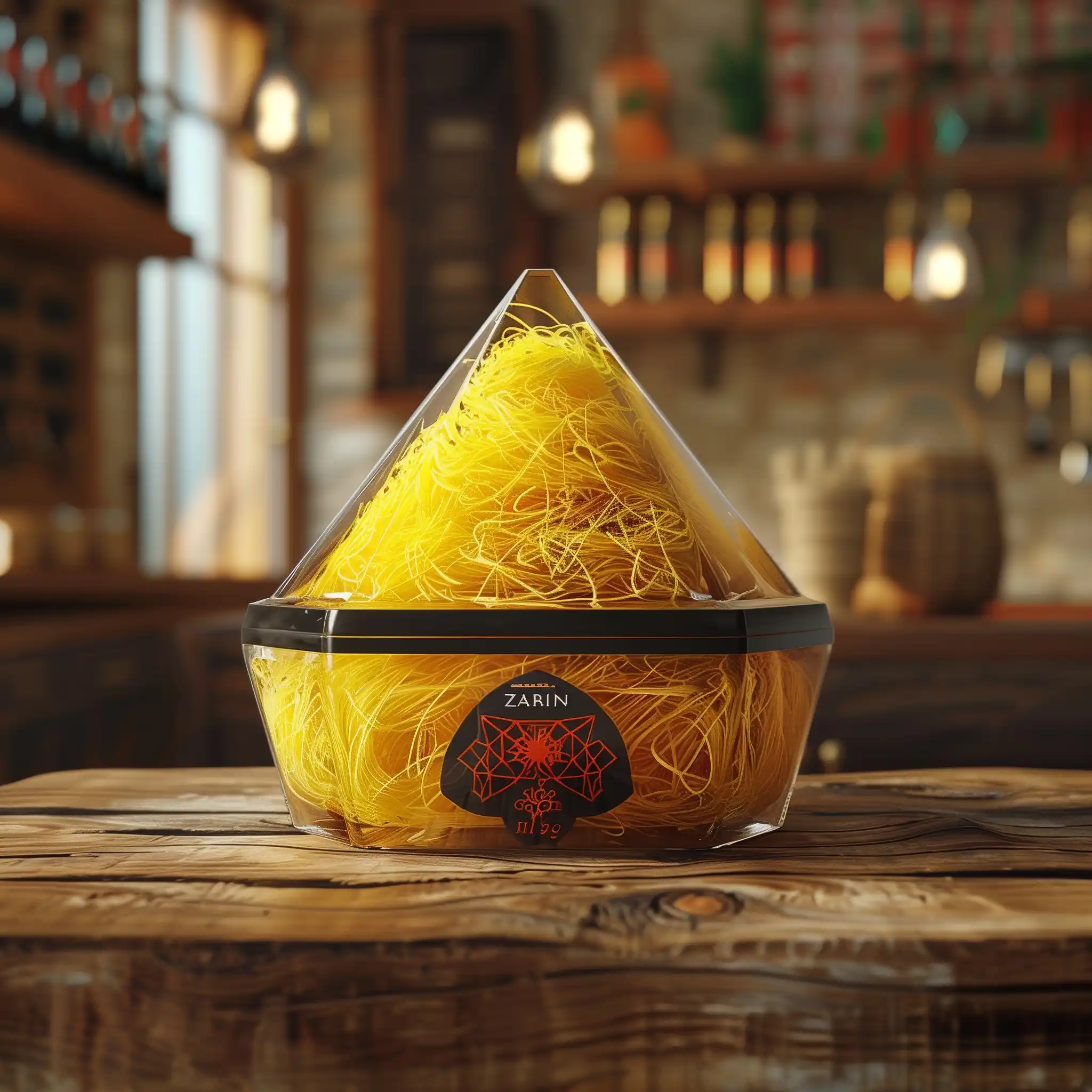 Futuristic ZARIN Kunafa Display Midjourney提示词