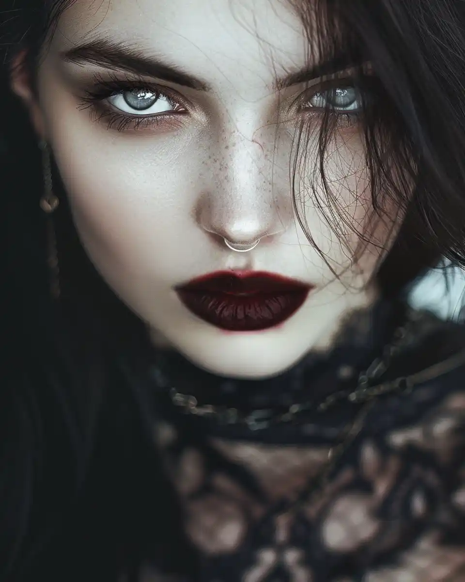 Vampire Portrait Magazine Style Midjourney提示词