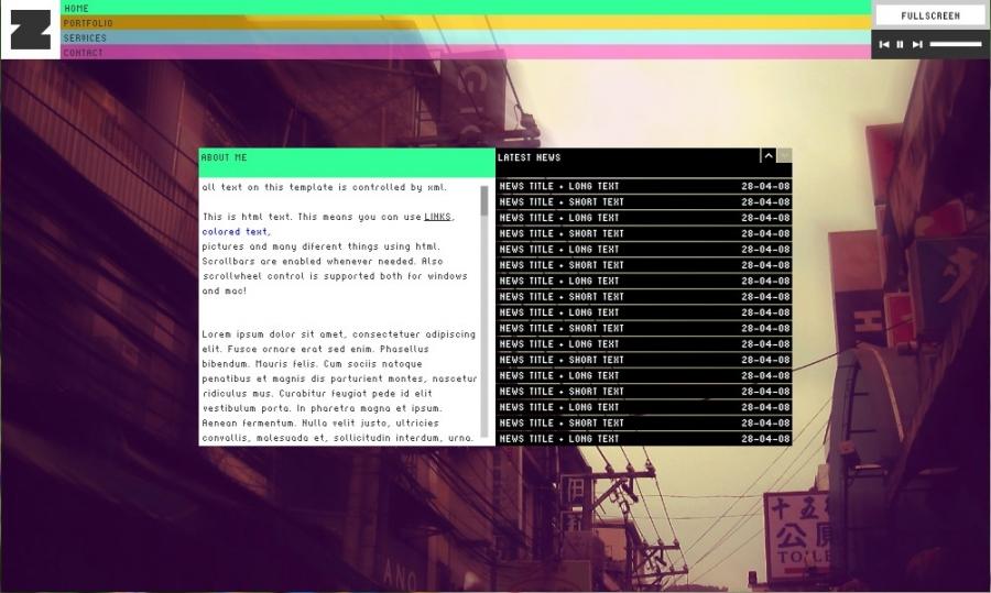 Flash+xml&nbsp;原版&nbsp;免费模板&nbsp;X1