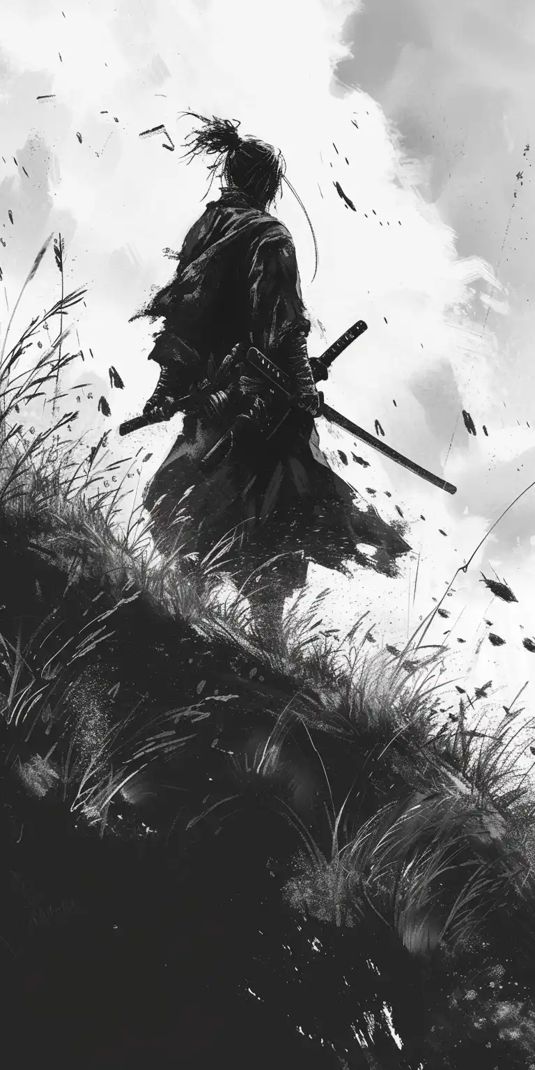 Sketched Ronin Hilltop Midjourney 提示词生成效果